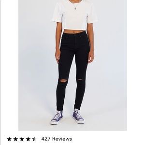 BDG twig high rise black skinny jeans